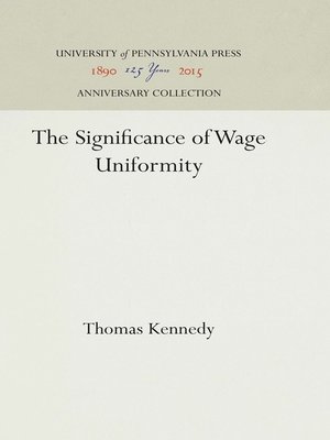 cover image of The Significance of Wage Uniformity